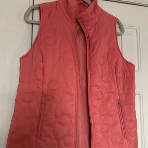 Christopher & Banks Coral Quilted Vest